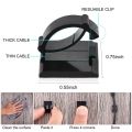20Pcs Black Adjustable Plastic Cable Clamps Self Adhesive Car Cable Clips Wire Organizer & 50 Pcs Self Adhesive Cable Clamp Plastic Rectangular Cable Clips. 