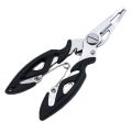 【Footprint】 Lure Bait Cutter Angle Hook Remover Fly Line Wire Control Fisherman Braid Scissor Multi Tool Opener Tackle Fish Plier Split Ring. 