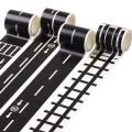 5m Railway Road Track Scene Tape Wide Creative Traffic Road Adhesive Masking Paper Tape DIY Design Sticker Kids Toy Car Play. 
