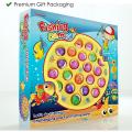Fishing Game Toy Set with Rotating Board with Music On/Off Switch for Quiet Play, Includes, Safe and Durable Toy for Toddlers and Kids. 