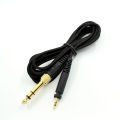 Replacement 2M Jack Plug 6.35MM Adapter Audio Cable for Shure SRH440 840 940 for PHILIPS SHP9000 SHP8900 Headphones - black. 