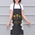 Kitchen Cooking Apron With Hand-Wipe Pockets Waterproof For Cooking Baking. 