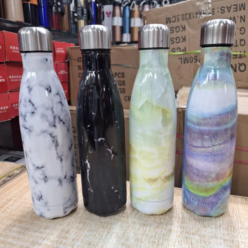 Marble Design Marble Thermal Water Bottle Vacuum Flask Thermos