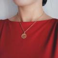 Vintage Portrait Coin Pendant Necklace Gold Silver Color Chain Choker Necklaces For Women Multi-Layer Jewelry. 