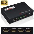 HDMI Splitter 1 in 4 out 1080P Switcher With power Adopter Orignal Branded Splitter. 