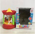 KASCN MUSICAL AND LIGHTNING MERRY-GO-ROUND CAROUSEL TOY FOR KIDS (MULTICOLOUR). 