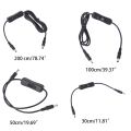 Power Cable Fast Transmission Compatible with   Male to Male Power Cord with Switch for LED/CCTV/ Car/ Monitors etc T21B 100CM. 