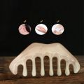 Natural Stone Gua Sha Massage Comb Head Body Scraping Reflexology Blood Scraping Hair Comb Scalp Care SPA. 
