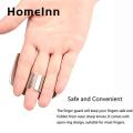 Anti-cut Finger Protector Stainless Steel Finger Guard Safe Vegetable Cutter Hand Guard Tool for Kitchen Cut Finger Protector Gadget Easy Vegetable Cutter Tool. 