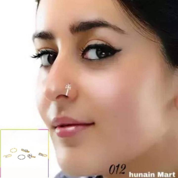 3 NOSE PINS MULTICOLORS