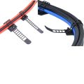 Adjustable Cable Holder Set Management, Cable Clips of Cable Fixing Wire Holder with Adhesive Secured Backing - black. 