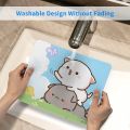 Peach And Goma Romantic Mochi Cat Gaming Mouse Pad Anti-Slip Rubber Base Lockedge Mousepad Office Laptop Computer PC Table Mat. 