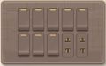 Switch AND socket Electric fitting Board plate coffee color Hero Series for trandy design wall. 