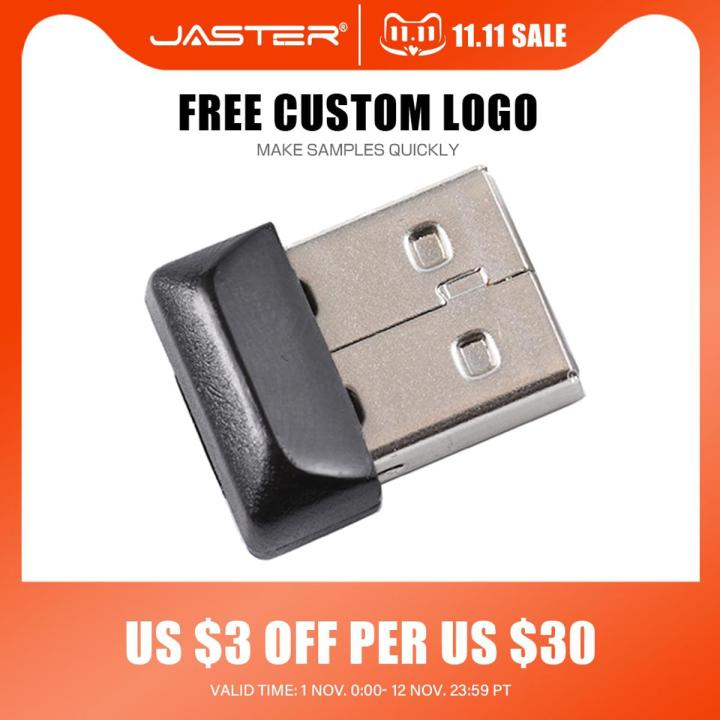 JASTER Mini Metal USB Flash Drive Super tiny Pen Drive Waterproof USB Memory Stick 64GB 32GB 16GB 8GB 4GB Business Gift Pendrive