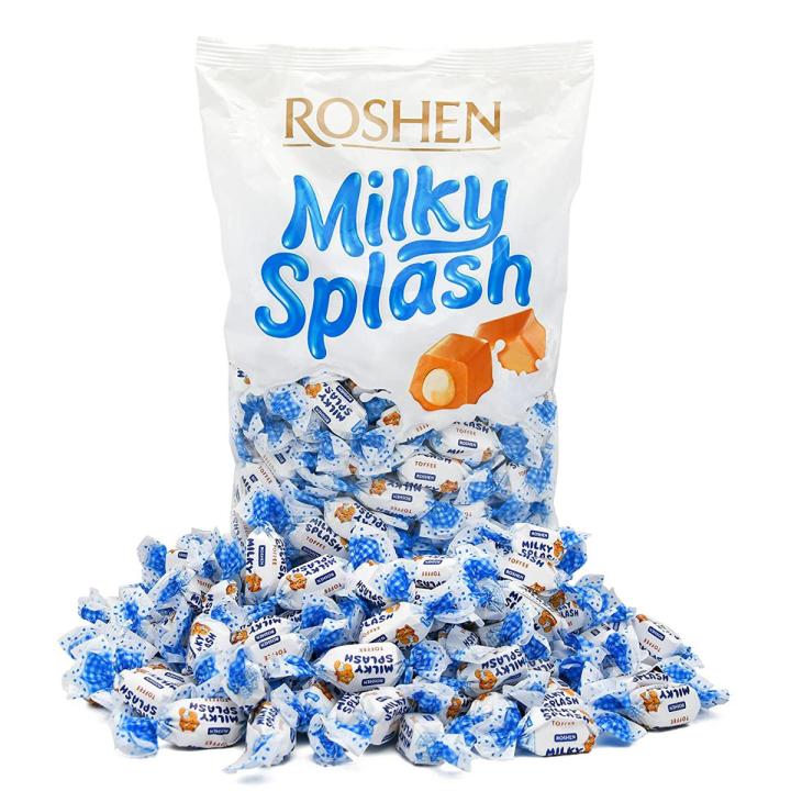 Roshen Milky Splash Toffee Candy with Milky Filling 1kg