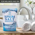 Epsom Salts Bath 35 Oz - 1000g - 100% Pure & Natural Epsom Salt 1 kg - Concentrated Magnesium Sulphate - Soothing & Relieves Sore Muscles - Relaxation & Detoxifying - Body Care - Best Good Sleep. 
