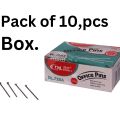 10-Pcs Box Metal common pins box docoment office & ladise cloth stiching use for tailoring use in high quality. 