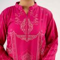 Maahru Unstitched Fabric For Women - 2 Piece Khaddar - Pinky loom. 