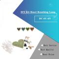 DIY Kit Heart Shape Breathing Lamp Kit DC 4V-6V Breathing LED Suite Red White Blue Green DIY Electronic Production for Learning. 