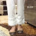 TROUSERS for Ladies-Summer Pure Breeza Cotton Paints-Trousers for Women Girls White & Black D519. 