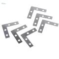 100x Metal L Shape Corner Brace Plate Flat Angle Bracket Picture Frame Brace. 