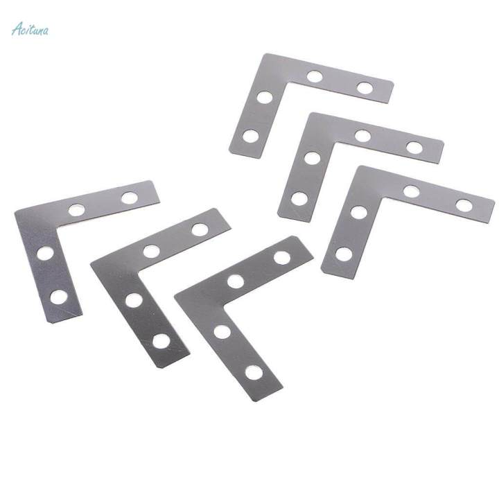 100x%20Metal%20L%20Shape%20Corner%20Brace%20Plate%20Flat%20Angle%20Bracket%20Picture%20Frame%20Brace%20-%20Image%203