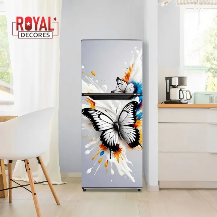 Royal%20White%20Rose%20Fridge%20Stickers%203D%20Self-Adhesive%20Vinyl%20Waterproof%20Door%20Wrap%20-%20Image%204