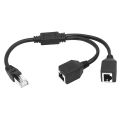 RJ45 1 Male to 2 Female Ethernet Splitter Cable for Super Cat5, Cat6, Cat7 LAN Ethernet Network Extension Cable Adapter. 