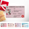 Christmas Sleigh Licence Novelty Santa Claus International Sleigh Flying Licence. 