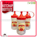 Pack Of 3 Small - Smart Ketchup Bottle Sett - Mayo Bottle For Your Fast Food & Burgers - Premium Quality Food Graded BPA Free Ketchup Bottle. 