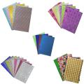 A4 Glitter Paper, 10 Sheets Glitter Self-Adhesive Sticker Sticky Back Paper Craft Art Sparkling Sign Gemstone Metallic Color For Children's Craft Cutters Art Multicolor. 