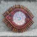Eye Catching Wooden Wall Clock - Unique Eye Design - Fancy Eye Design Wall Clock - A Work of Art for Your Walls - Unique Wooden Wall Clock - Eye Design for Modern Homes ¬- A Work of Art for Your Walls -  Hadi Wood Craft. 