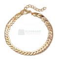 Pack of 2 Imported Anklet for Women - Fishbone Chain Payal for Girls Simple - Payal For Girls Gold - Simple Payals For Girls - Ladies Payals - Chain Ankelets for Girls - Beautiful Payals - Anklets For Women. 