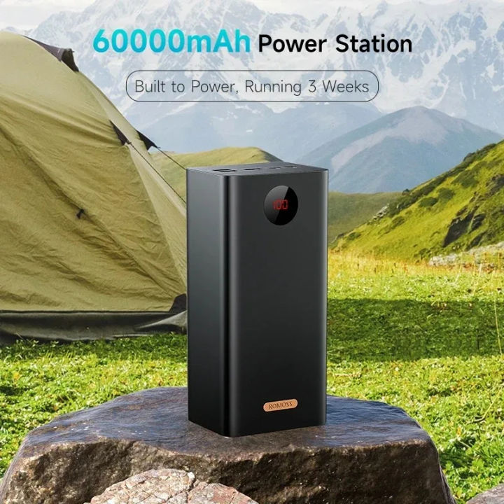 100%25%20Original%20ROMOSS%2060000mAh%20PEA60%20Power%20Bank,%2022.5W%20Max%20Quick%20Charge%20Portable%20Phone%20Battery%20Charger%20with%204%20Outputs%20and%203%20Inputs%20External%20Battery%20Pack%20for%20Travel%20and%20Home%20Use%20-%20Image%204