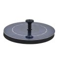 Solar Fountain Black Solar Fountain Water Fountain Solar Water Fountain with 6 Nozzles and Fixer, 6.3inch Solar Fountain Pump for Bird Bath. 