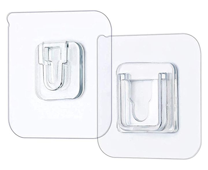 Techmanistan%201%20Pair%20-%20Self%20Adhesive%20Double%20Layer%20Wall%20Hooks,%20No%20Drill%20No%20Nail%20Double%20Sided%20Adhesive%20Wall%20Hooks%20-%20Image%208