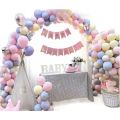 Happy Birthday Pastel Balloons Theme Set ( Including Pink Birthday Banner -50 Pc Pastel Balloons ) Pastel Birthday Themes Pastel Balloons -Coloured Balloons -Birthday & Party Items Birthday Celebrations Birthday Decorations Pastel Birthday Decorations. 