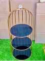 3 Lier Bird Cage Dressing Table Jewelry Stand Display Cage. 