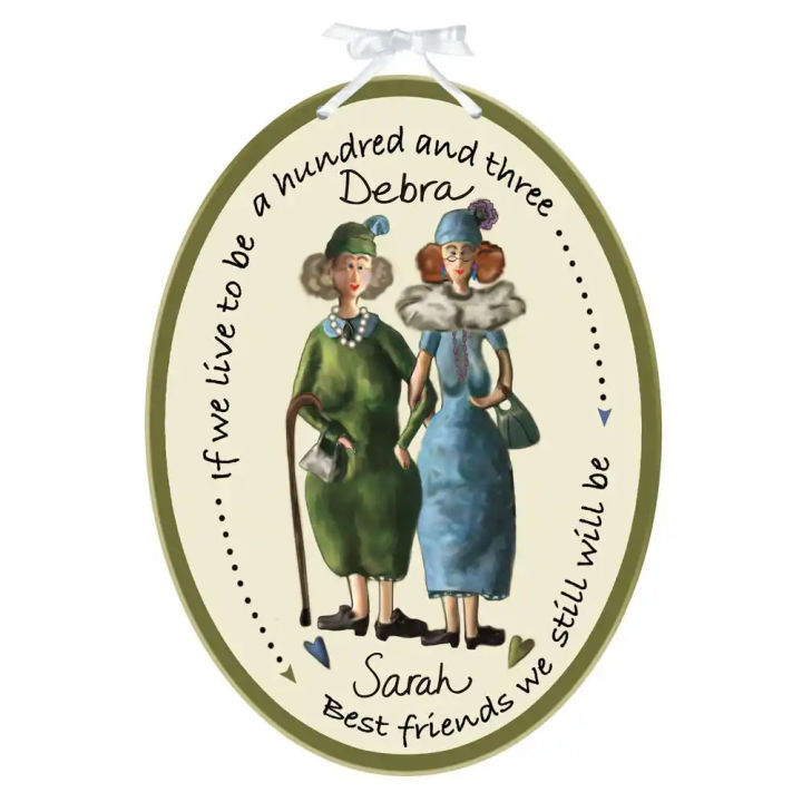 Personalized Best Friend Wall Plaque