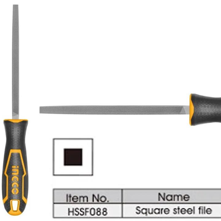 INGCO - Square Steel File 8"