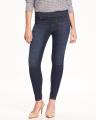 Blue Cotton Slim Fit Jegging For Women. 