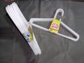 Pack of 12 - White Plastic Hanger - Wardrobe Organizer Hangers - Adult Size Heavy Duty Hanger. 