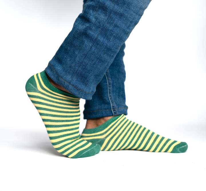 Socks Club Teal Lines Ankle Socks Socks For Men / Socks for Girls / Socks for Women / Socks for Boys
