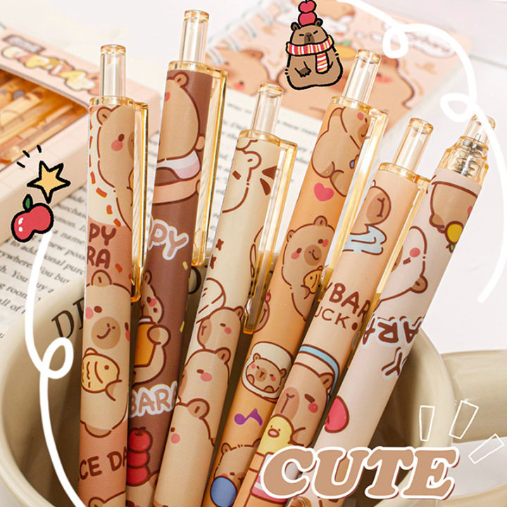 0.7mm 10-in-1 Multicolor Ballpoint Pen 10 Colors Cute Cartoon Retractable Ballpoint Pens School