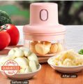 Wireless Portable Mini Electric Food Chopper USB Machine for meat and vegetables – Stainless Steel – 250ml – Rechargeable. 