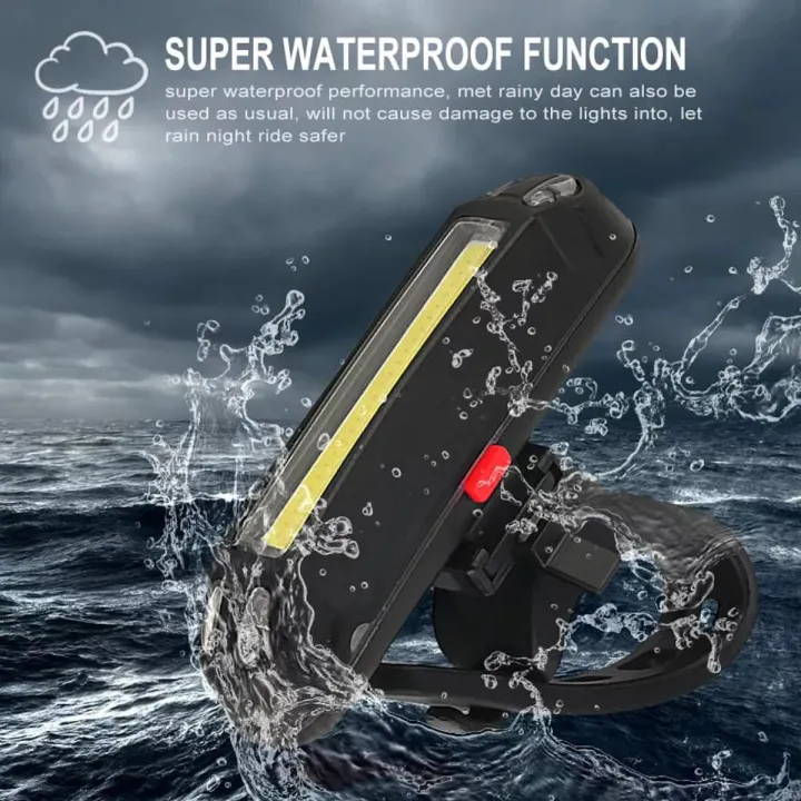 Feu Arrière De Vélo Étanche – USB Rechargeable Rapide, Télécommande Sans Fil, Modes Variés – Pour Une Meilleure Visibilité Nuit Et Pluie