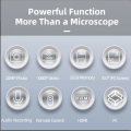 Koocu KC-HD31 10.1-Inch HD Display Microscope With 50X-1500X Continuous Magnification. 