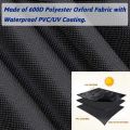 Waterproof BBQ Rolling Cart Grill Cover for Weber Q1000 Q2000 Series. 