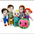 World Top Kids Brand Cocomelon Stuffed Doll Toys Cartoon Characters Family Doll Toy Lovely Stuffed Cushion Pillow Doll Soft Toy For Kids Children Boy Girl Birthday Gifts Cocomelon Plush Toy Cartoon Tv Series--6 pieces family set. 