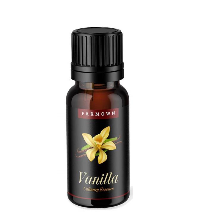 Farmown Vanilla Flavour Essence for Cake Ice Cream Cookies Sweets Baking (30 ml